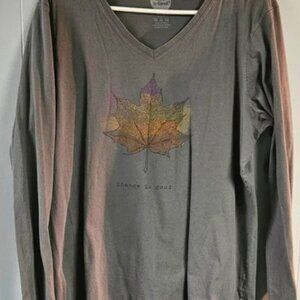 Womens XL Life Is Good Change Is Good Leaf  MAKE AN OFFER